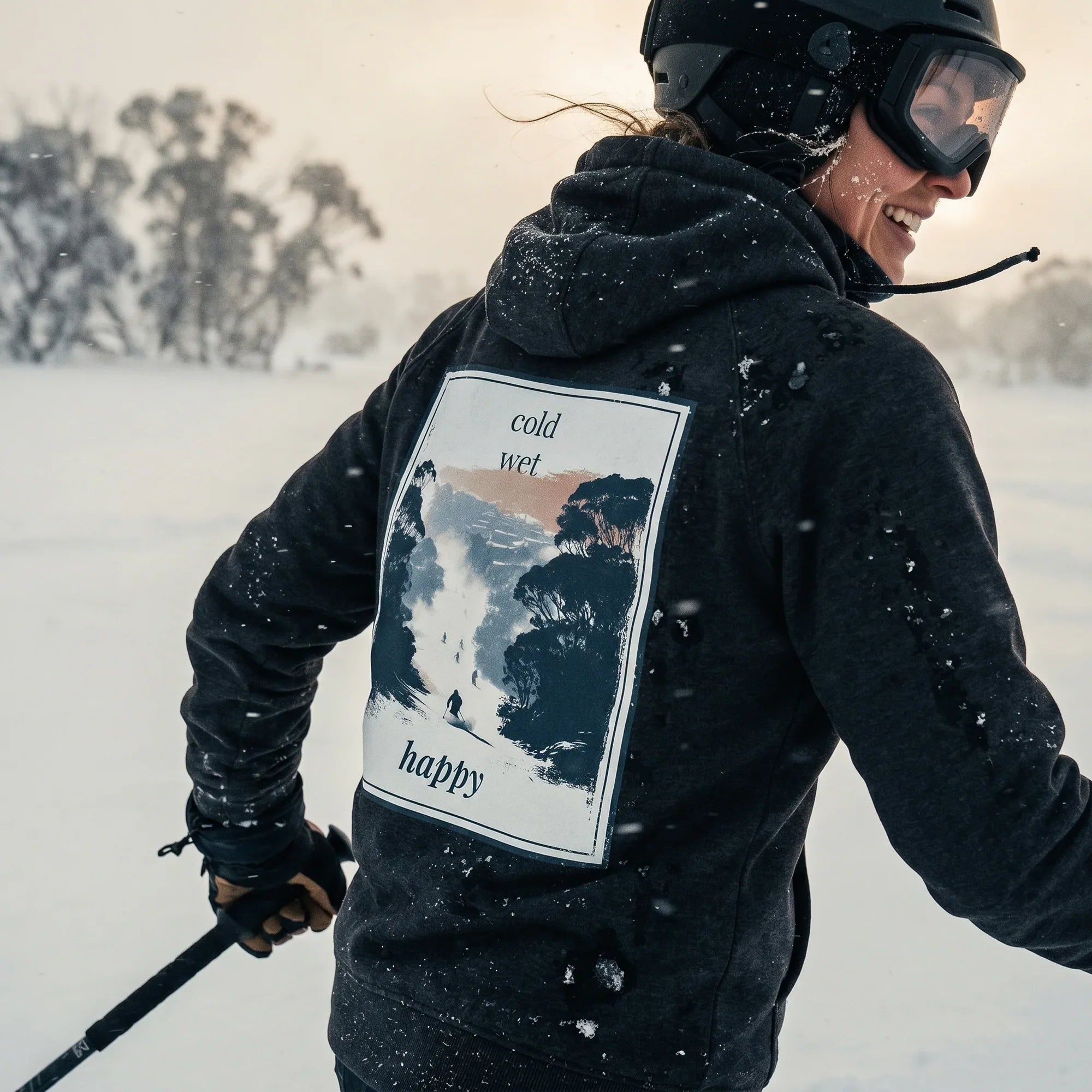 Eco Hoodie - Cold Wet Happy