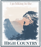 Graphic slogan T-shirt design: High Country