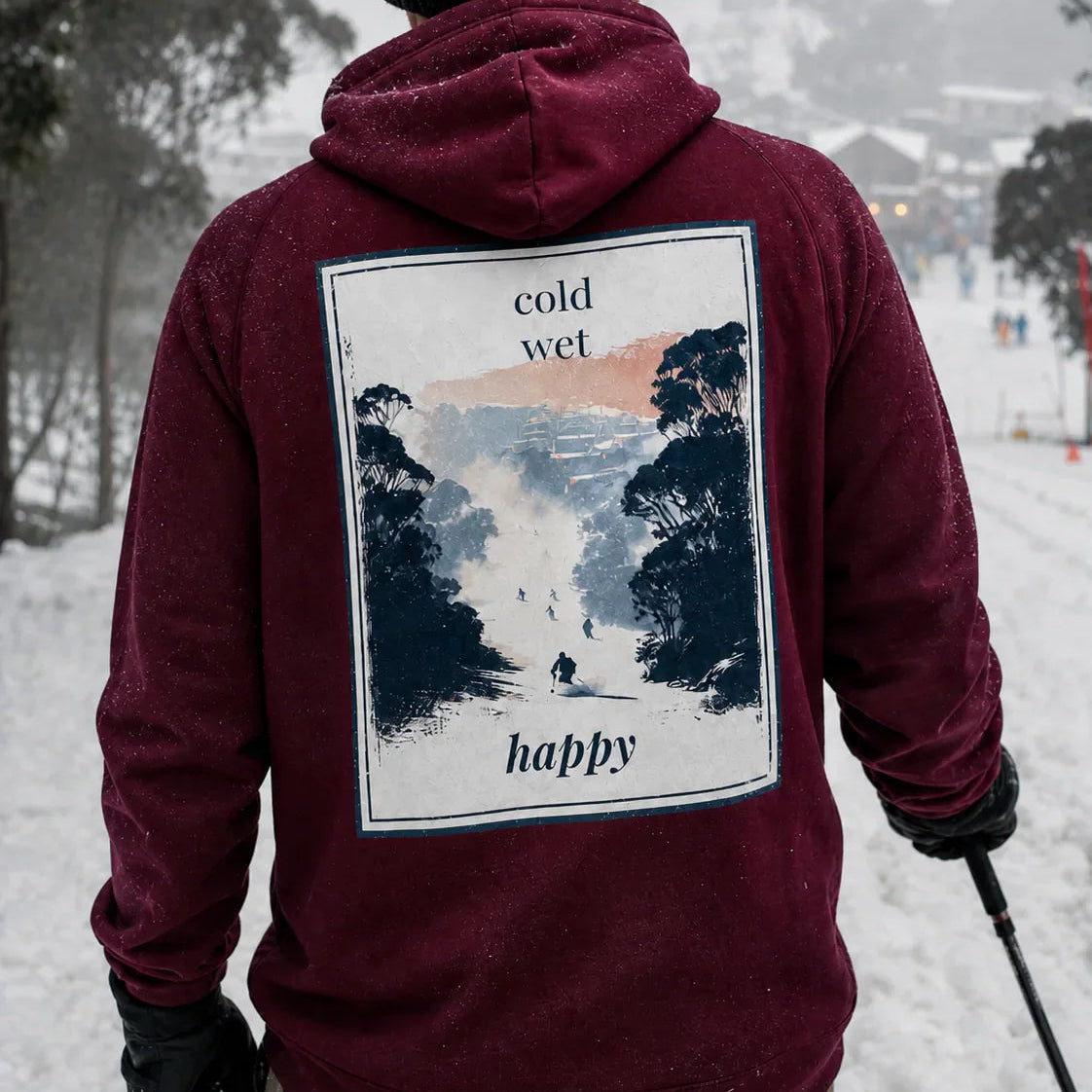 Eco Hoodie - Cold Wet Happy