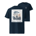 T-shirt bleu marine avec grand visuel “High Country” devant