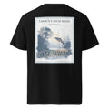 Organic Tee - All Wild in Black, back graphic print with bird and “ALL WILD”