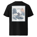 Organic tee back (black): crew-neck T-shirt with “FINAL SAY” square graphic
