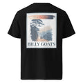 Organic tee back graphic 'Billy Goats' on black