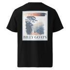 Organic tee back graphic 'Billy Goats' on black