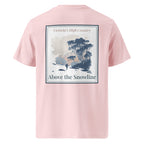 Organic tee in pink with large back graphic print