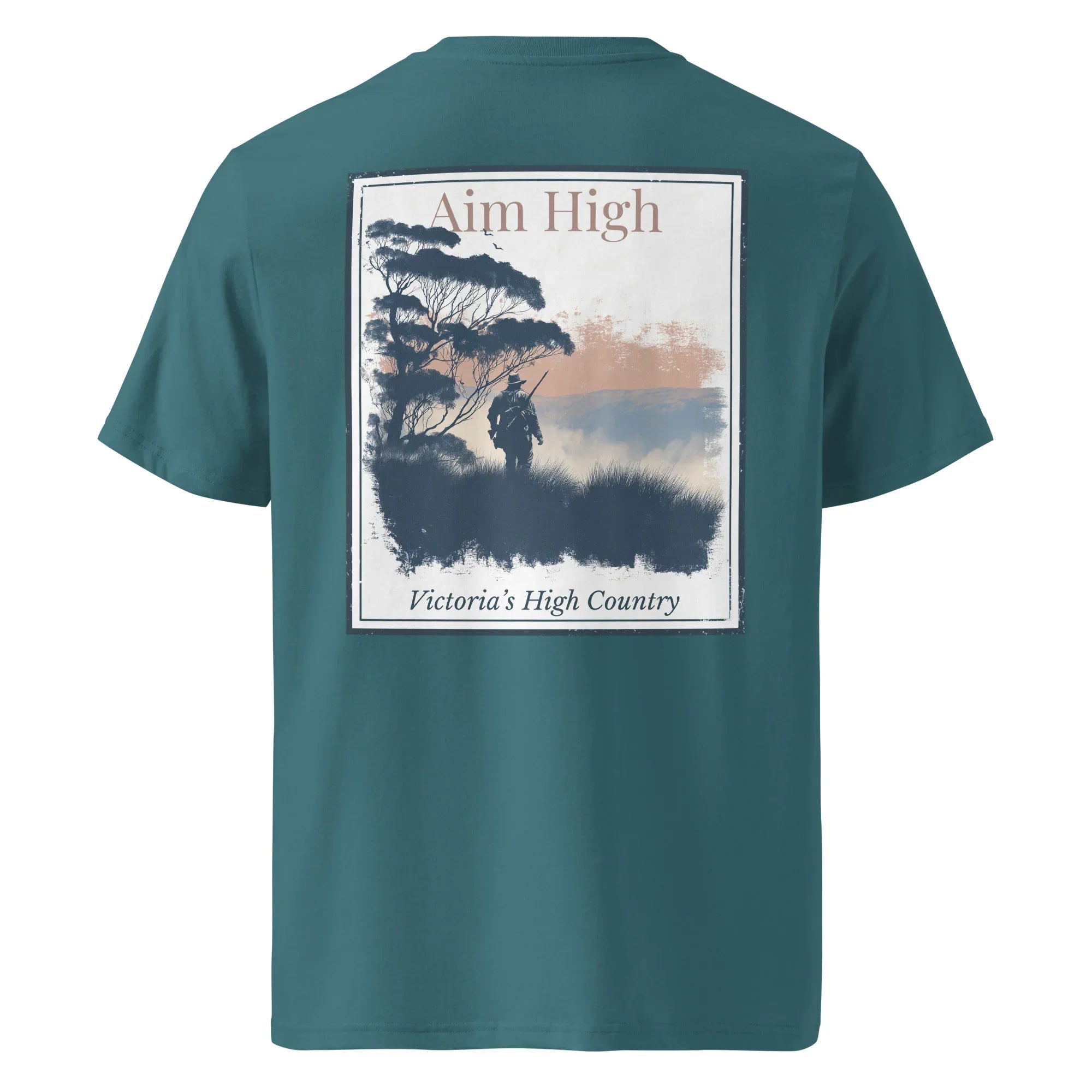 Organic T-Shirt Aim High (Stargazer) – back photo-style print