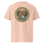 Organic Tee in Fraiche Peche with back circular logo and fish illustration